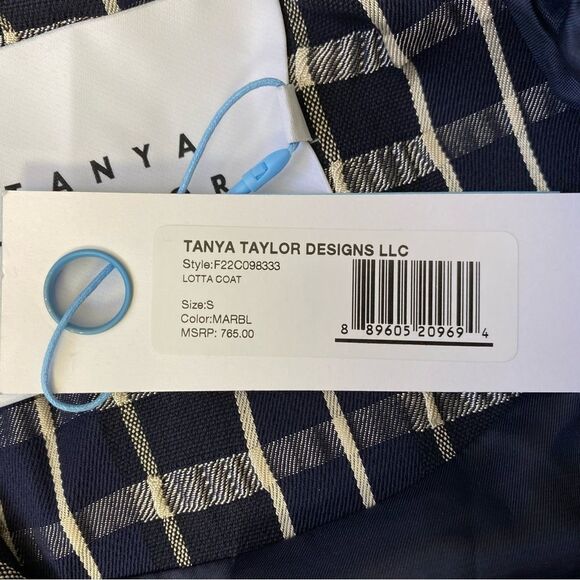 Tanya Taylor Lotta Contrast Combo Trench Coat - Picture 10 of 16